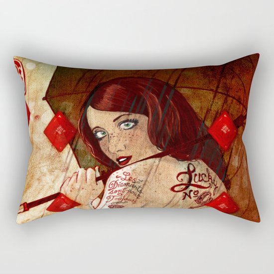 Lucky Number 9 Rectangular Pillow