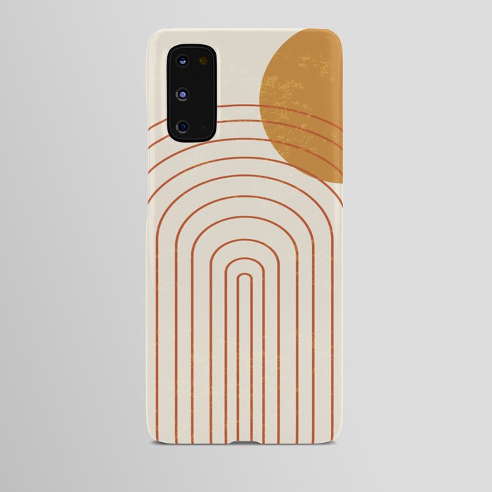 Golden Sun Arch Midcentury Android Case