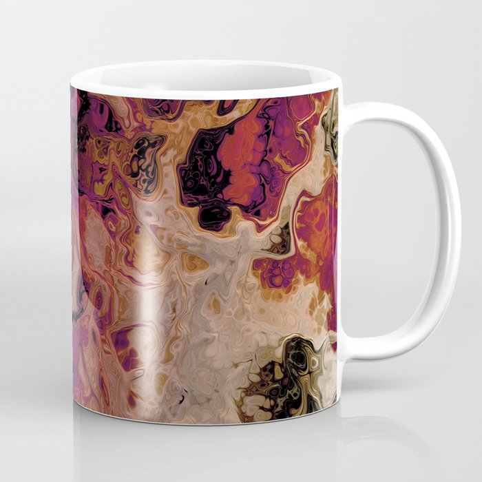 Abstract Surrealist Liquid Shapes Coffee Mug