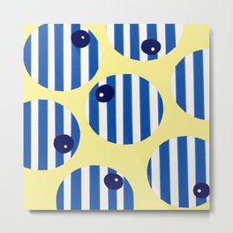 snooker balls in blue Metal Print | Pattern, Digital, Mixed Media, Abstract, Graphicdesign, Illustration, Pop Art 