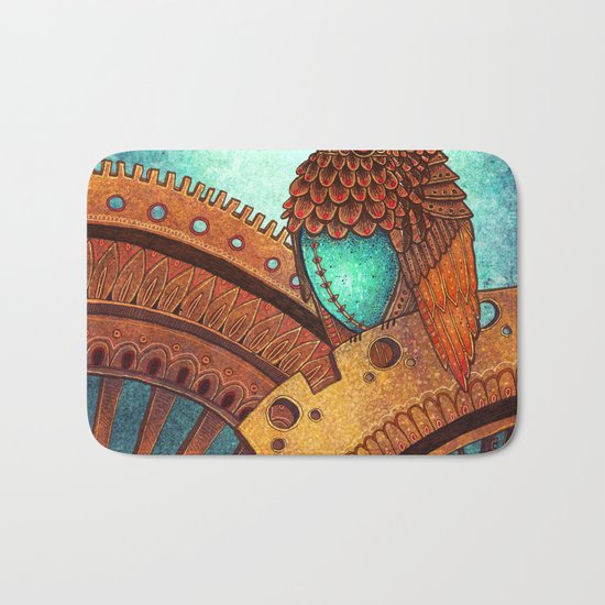 Clockwork Hummingbird Bath Mat