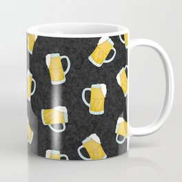 Artsy Modern Yellow Black Watercolor Beer Steins Coffee Mug