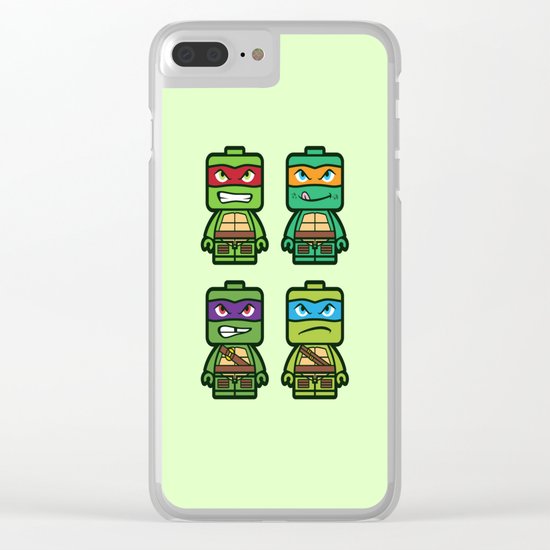 Chibi Ninja Turtles Clear iPhone Case