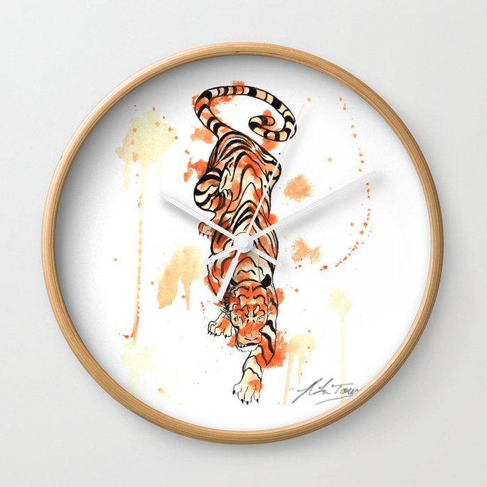 The Year of the Tiger Wall Clock