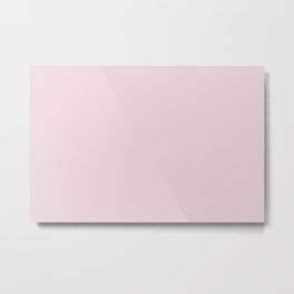 Ultra Pale Pastel Pink Solid Color (Hue / Shade) Matches Sherwin Williams Lighthearted Pink SW 6568 Metal Print | Background, Easter, Color, Solid, Pale, Colored, Plain, Solids, Soft, Spring 