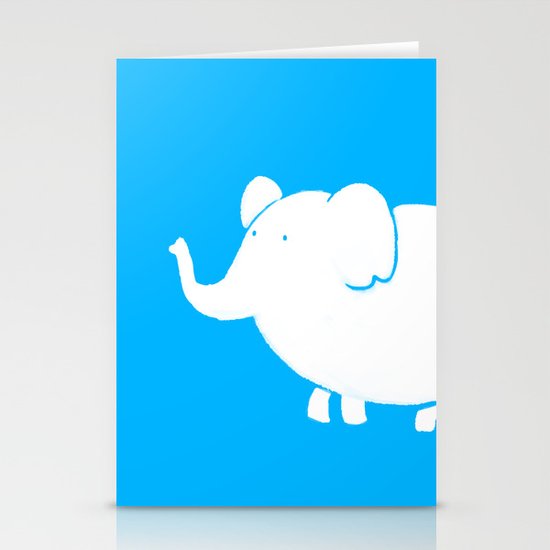 White Elephant Stationery Cards