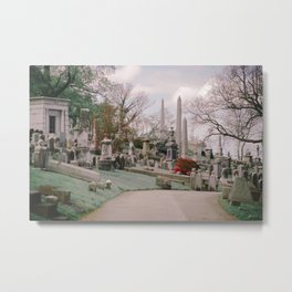 Spring Cemetery Metal Print