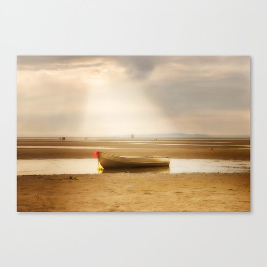 White Rock Rowboat II Canvas Print