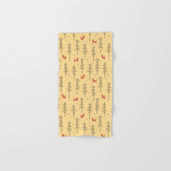 Fox hiding in the forest Hand & Bath Towel