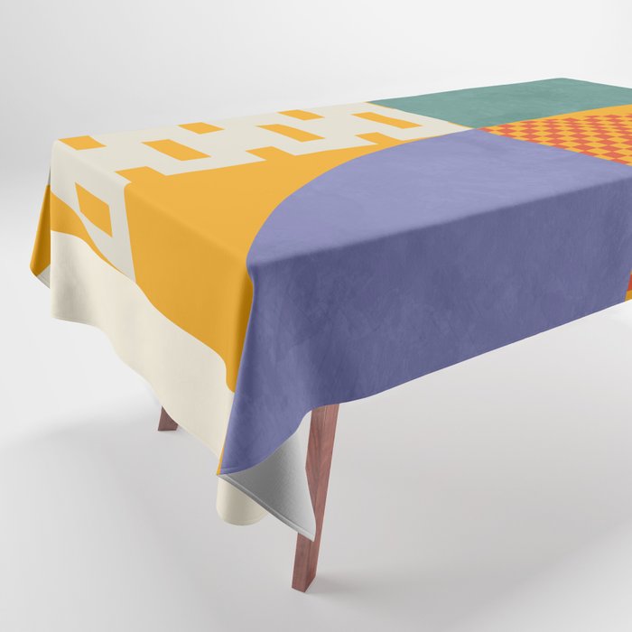 mid century modern shapes 8 22 Tablecloth