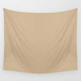 Medium Buff Beige Tan Solid Color Pairs To Sherwin Williams Whole Wheat SW 6121 All One Shade Hue Wall Tapestry