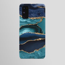 Ocean Blue Mermaid Marble Android Case