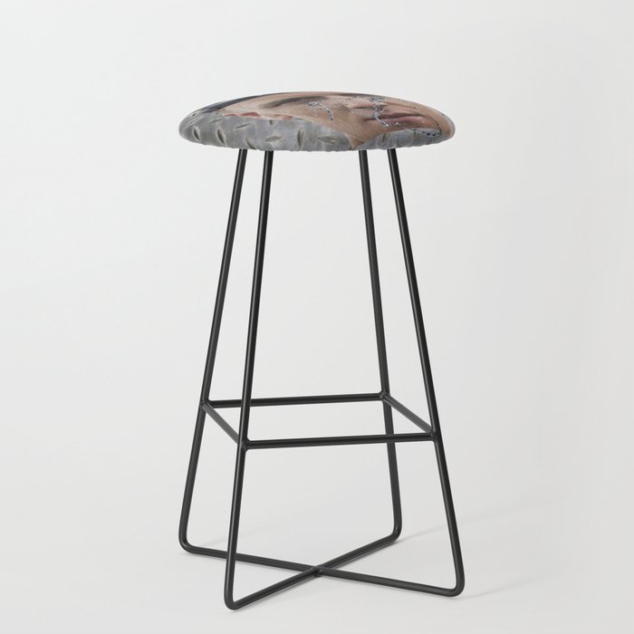 Barbed Wire Face Bar Stool