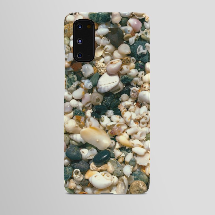 Coastal Treasures: Golden Beach Sea Shell Macro Android Case