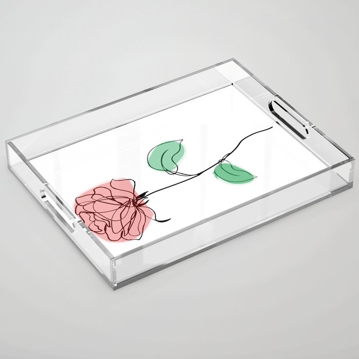 Rose Art Acrylic Tray