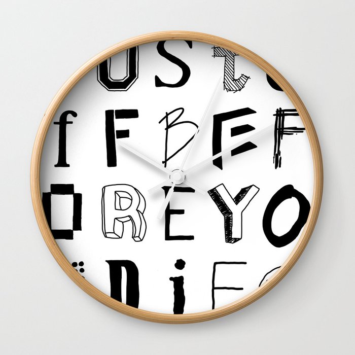 Words to live by Wall Clock