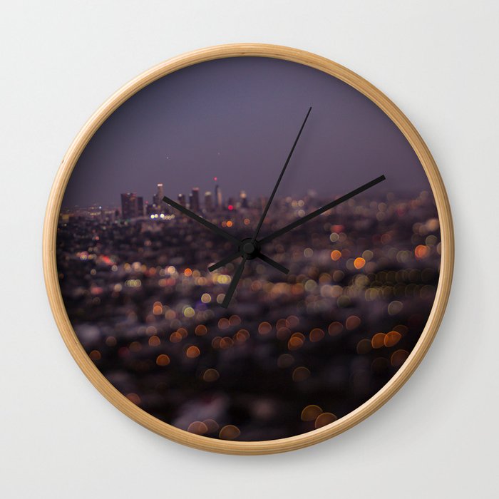 Angel City Lights (L.A. at Night) Wall Clock