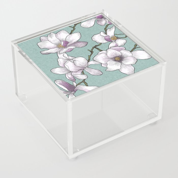 Magnolias Acrylic Box