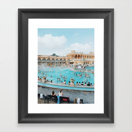 Bathing in Budapest Framed Art Print