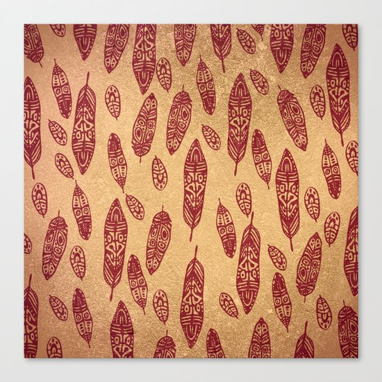 golden cave Canvas Print