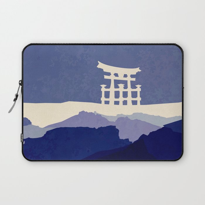 Japanese Torii Mountain Landscape Laptop Sleeve