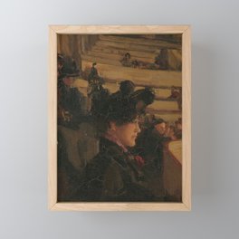 At the Theatre, Isaac Israels, c. 1895 Framed Mini Art Print
