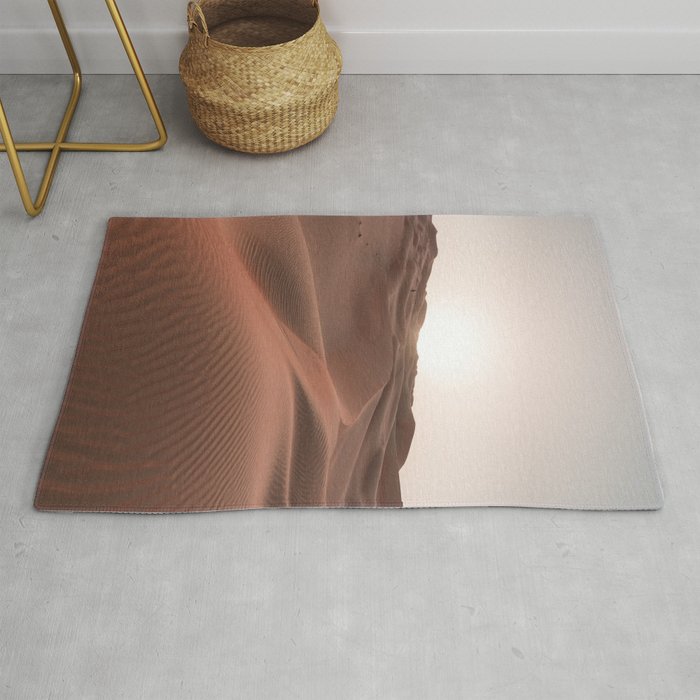 Sunset over the dunes Rug