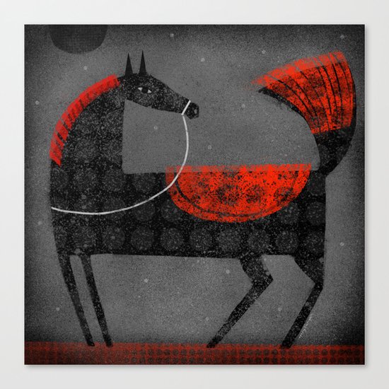 BLACK MOON Canvas Print