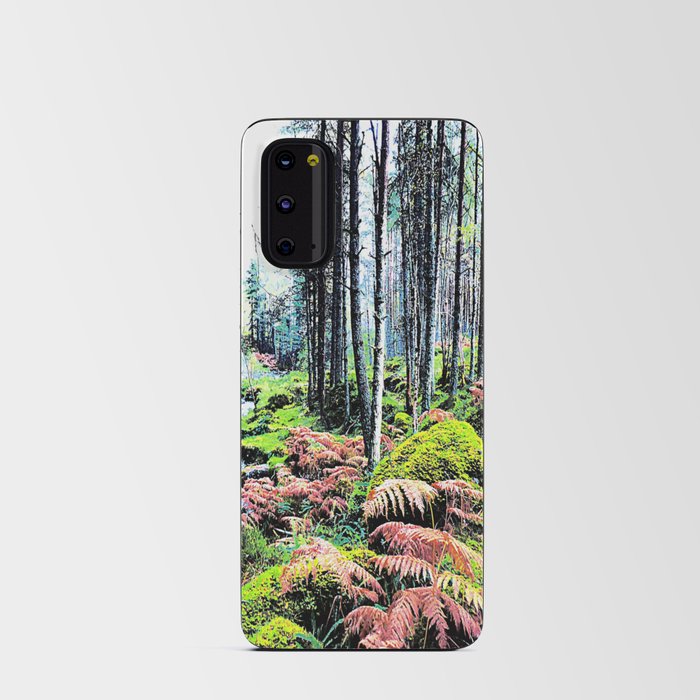 Nature Path Through the Forest in Expressive and I Art  Android Card Case