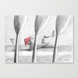 The wind Canvas Print