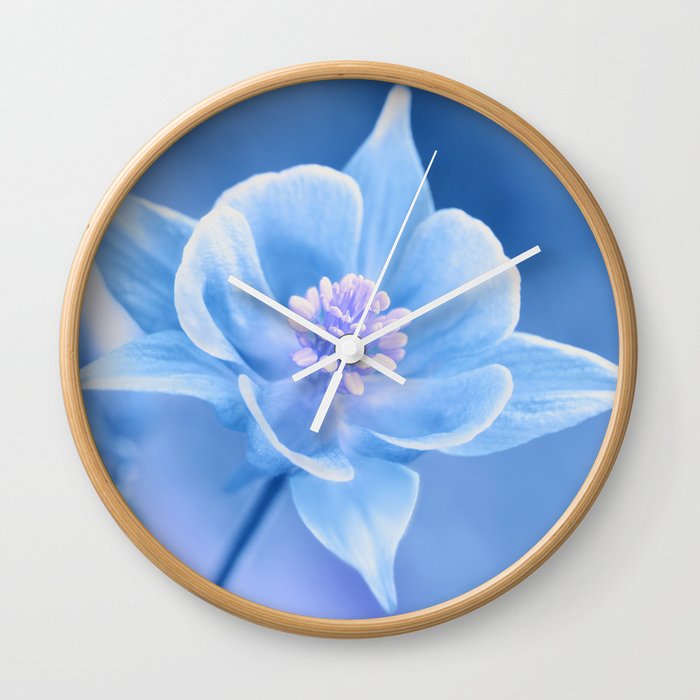 Columbine Flower 161 Wall Clock