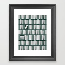 bookshelf (grey tone family) Framed Art Print