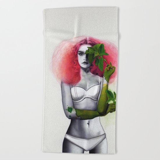 Garden Girls 3 - Mint Beach Towel