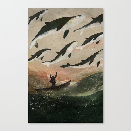 Minke Whale Migration Canvas Print