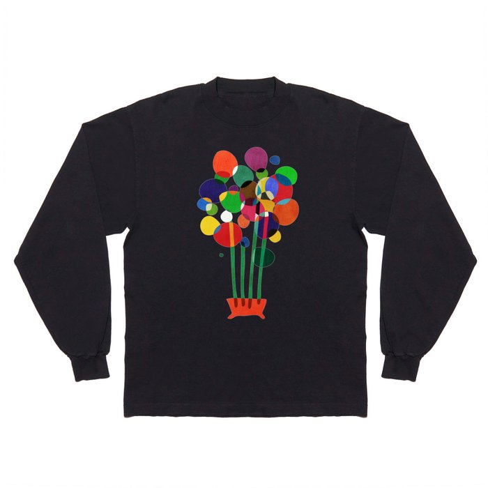 Happy flowers in the vase Long Sleeve T Shirt