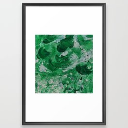 Welcome Home in Forest Green Framed Art Print