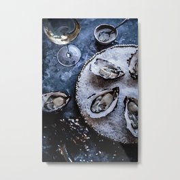 painting of oyster  Metal Print