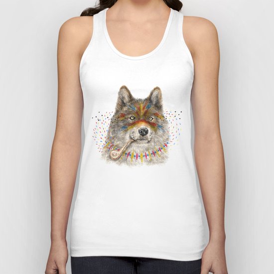Cherokee Wolf Unisex Tank Top