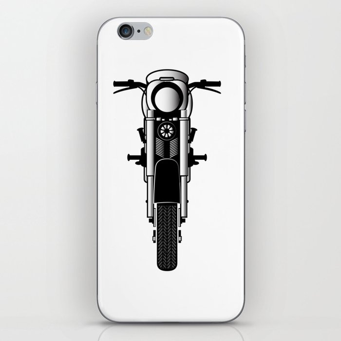 Motorbike Front View. iPhone Skin