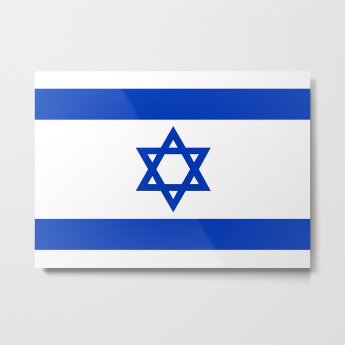 Flag of Israel Metal Print