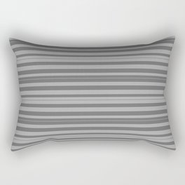 [ Thumbnail: Dim Gray & Dark Grey Colored Striped/Lined Pattern Rectangular Pillow ]