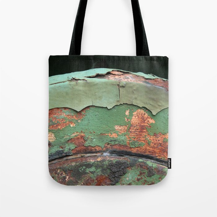 Green and Rust Tote Bag