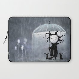 Sometimes it Pours (with background) Laptop Sleeve