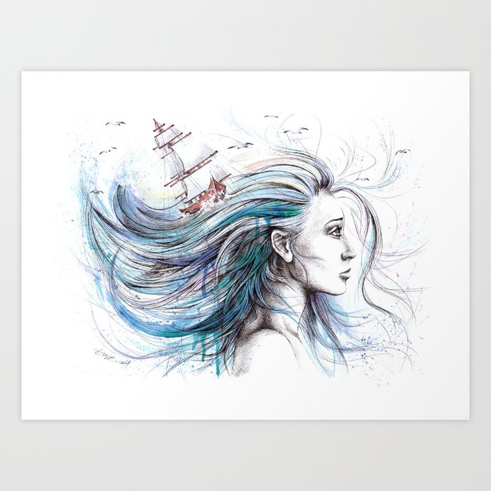 Oceans Art Print