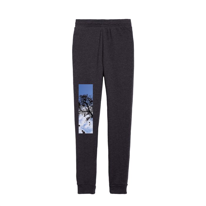 Leafless tree on blue sky Kids Joggers