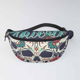 Scull Rose Fanny Pack