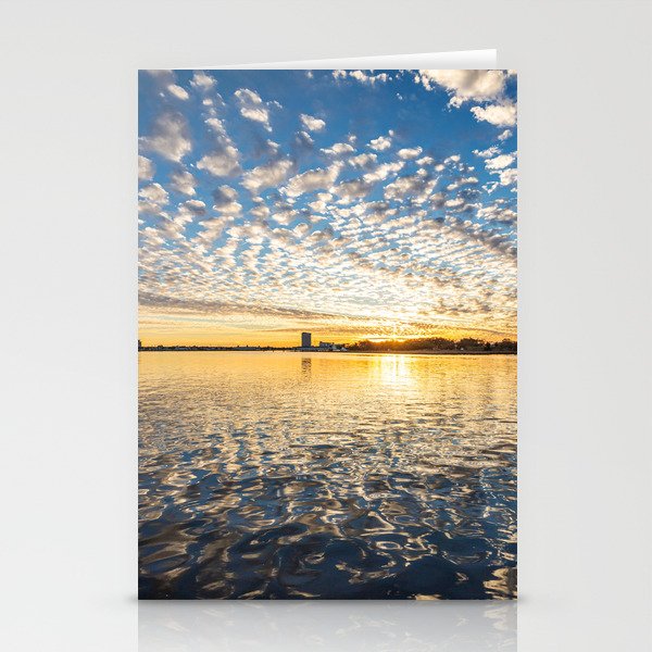 Biloxi Bay Sunset Reflections Stationery Cards