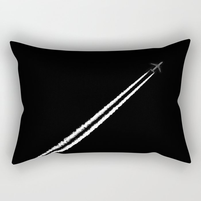 Black and White Rectangular Pillow