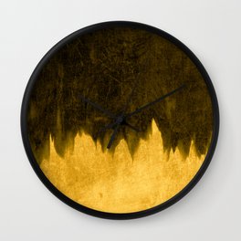 Black Amber Smear Wall Clock