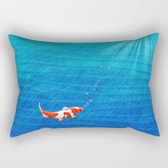 the last koi Rectangular Pillow